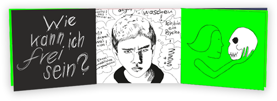 Drei Buchseiten-Vorschau