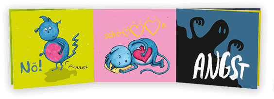 Drei Buchseiten-Vorschau