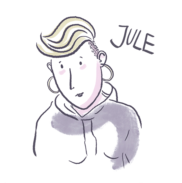 <p>Bei <strong>JULE</strong> läuft es zur Zeit nicht: Zu Hause wird nur gestritten und in der Schule hat sie schlechte Noten. Am meisten Spaß macht ihr Mode! Dafür hat sie einen eigenen Instagram-Kanal, mit dem sie sich viel lieber beschäftigt.</p>