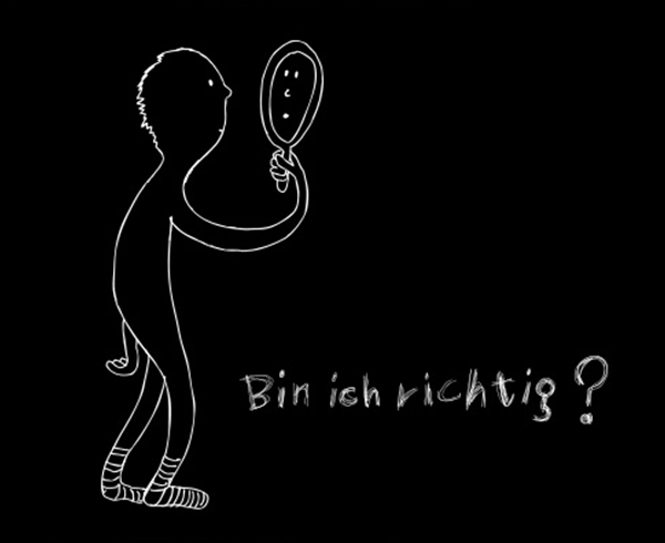 <p><a href="buecher/bin-ich-richtig.html" target="_blank" rel="noopener"><strong>Bin ich richtig?</strong></a> · Illustrationen für einen Wegweiser durch die Pubertät · Mabuse-Verlag<strong> </strong>· <strong>Digitale Illustration</strong></p>
