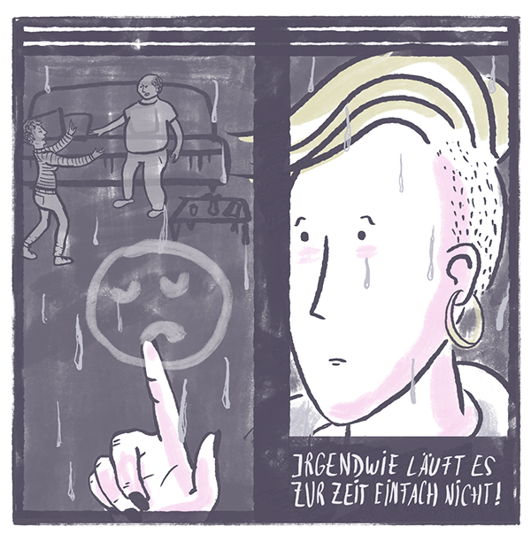 <p><a href="projekte/graphic-novel-safer-spaces.html" target="_blank" rel="noopener"><strong>Graphic Novel „Safe(r) Spaces</strong></a> · Charakterentwicklungen & Comics · Stiftung Jugend und Bildung<strong>&nbsp;</strong>· <strong>Handgezeichnet & digital coloriert</strong></p>