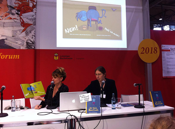 <p><strong>Buchmesse Leipzig 2018 ·</strong> Buchpräsentation mit Fragerunde · „Der kleine Bauchweh”</p>