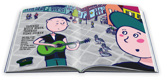 Aufgeschlagenes Buch